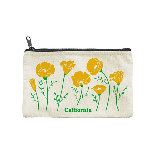 CA Poppies Pouch